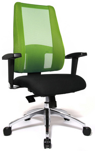 Topstar Fauteuil de bureau "Lady Sitness Deluxe", noir/vert