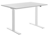 Topstar Bureau réglable en hauteur, (L)1.800 mm, blanc/gris