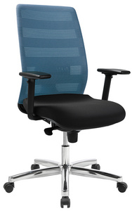 Topstar Fauteuil de bureau "Airpoint II", noir/ bleu pétrole