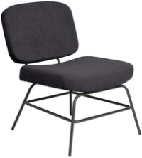 PAPERFLOW Fauteuil visiteur CURVE, anthracite