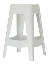 PAPERFLOW Tabouret BELLINI, set de 2, hauteur: 685 mm, blanc