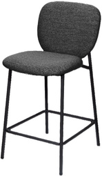 PAPERFLOW Chaise de bar TWIST, set de 2, anthracite
