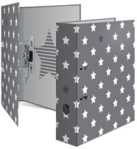 HERMA Classeur à levier "Stars", gris avec des étoiles