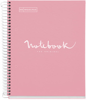 MIQUELRIUS Cahier à spirale "Notebook EMOTIONS", A4, rose