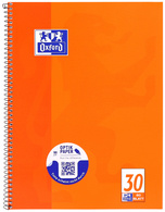 Oxford Cahier à spirale, A4+, uni, 160 pages, orange