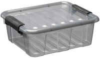 plast team Boîte de rangement HOME BOX, 3L, gris translucide