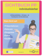 PAGNA Protège-documents de présentation "School" rose sombre