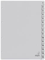 kangaro Intercalaire carton ECO, chiffres 1-15, 15 pièces