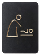 EUROPEL Pictogramme "espace change bébé", noir