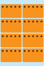HERMA étiquettes pour surgelés, 26 x 40 mm, orange fluo