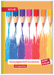 ROTH Hausaufgabenheft Klipp & Klar "Buntstifte