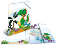 HERMA Chemise à élastiques "Dinosaures", carton, A3