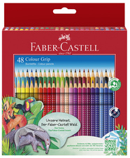 FABER-CASTELL Crayons de couleur Colour GRIP, étui de 48