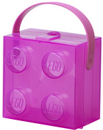 LEGO Boîte à goûter avec poignée, violet translucide