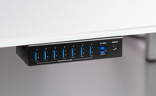 LogiLink Hub industriel USB 3.0, 7 ports, noir – Image 4