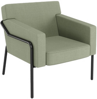 PAPERFLOW Fauteuil visiteur MEDSO T L, tissu, vert