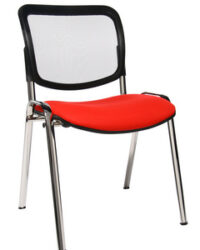 Topstar Chaise de bureau "Net Point Visit chrom", rouge