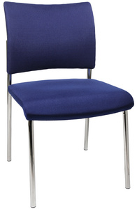 Topstar Chaise visiteur "Visit 10 rembourré", bleu