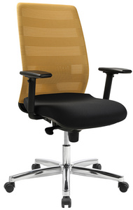 Topstar Fauteuil de bureau "Airpoint II", noir/ocre