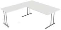 kerkmann Bureau Start Up avec extension, gris clair