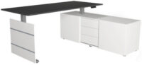 kerkmann Poste de travail complet Move 3 tube, anthracite