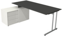 kerkmann Poste de travail complet Start Up, anthracite