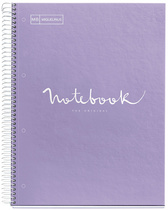 MIQUELRIUS Cahier à spirale "Notebook EMOTIONS", A4, lavande