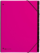 PAGNA Trieur Trend, A4, 12 compartiments, rose foncé