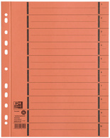 Oxford Intercalaire avec perforation, A4 extra large, orange