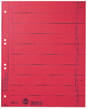 LEITZ Intercalaires, format A4 extra large,en carton manille