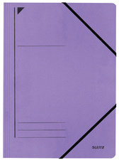 LEITZ Chemise à élastique, format A4, carton, violet