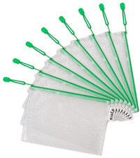 djois by tarifold Pochette à zip ZIPPER, A5, PVC, vert