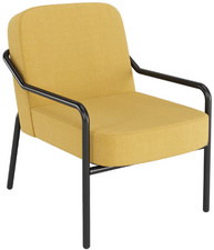 PAPERFLOW Fauteuil visiteur MEDSO RUND M, tissu, jaune