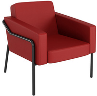 PAPERFLOW Fauteuil visiteur MEDSO KLASSIK L, simili-cuir