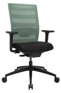 Topstar Chaise de bureau pivotante "Airwork", noir/menthe