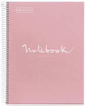 MIQUELRIUS Cahier à spirale "Notebook EMOTIONS", A4, rose