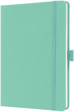 sigel Carnet de notes Jolie Feel, tissu, A5, ligné, menthe
