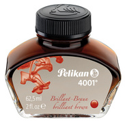 Pelikan Encre 4001 dans un flacon en verre, brun