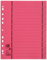 Oxford Intercalaire avec perforation, A4 extra large, rouge