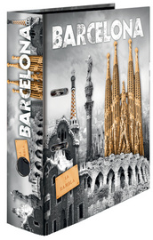 HERMA Classeur à levier à motifs "Barcelona", A4, dos: 70 mm