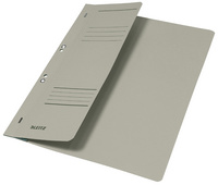 LEITZ Chemise à oeillets, carton manille, A4, gris