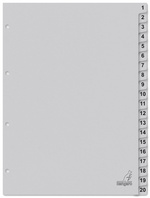 kangaro Intercalaire carton ECO, chiffres 1-20, 20 pièces