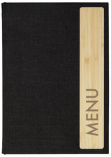 sigel Chemise pour menu avec sérigraphie, A5, gris foncé