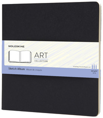 MOLESKINE Album de croquis, L/A5, 120 g/m2, carton, noir – Image 3