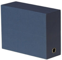 Oxford Boîte transfert toilée, format A4, bleu foncé