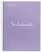 MIQUELRIUS Cahier à spirale "Notebook EMOTIONS", A4, lilas