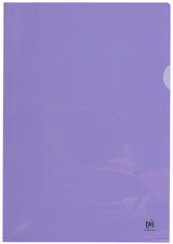 Oxford pochettes coin Premium, A4, PVC, transparent, violet