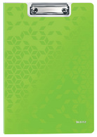 LEITZ Porte-bloc à rabat WOW, A4, polyfoam, vert métallisé