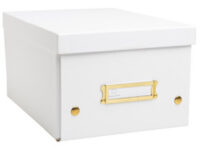 EXACOMPTA Boîte de rangement Neo Deco, A3+, blanc