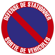 EXACOMPTA Panneau de signalisation "Défense de stationner